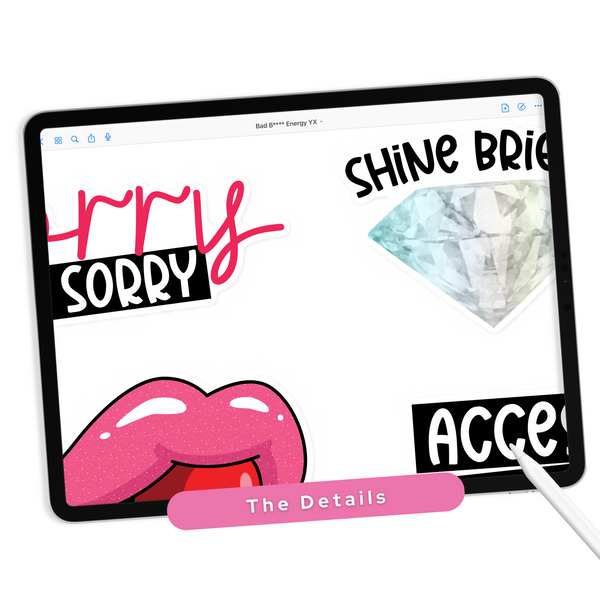 Bad B**** Energy Digital Stickers