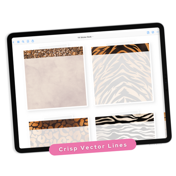 Animal Print Digital Planner Stickers