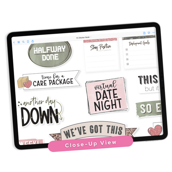 Deployment Digital Planner Stickers