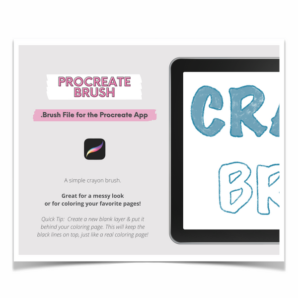 Crayon Brush for Procreate