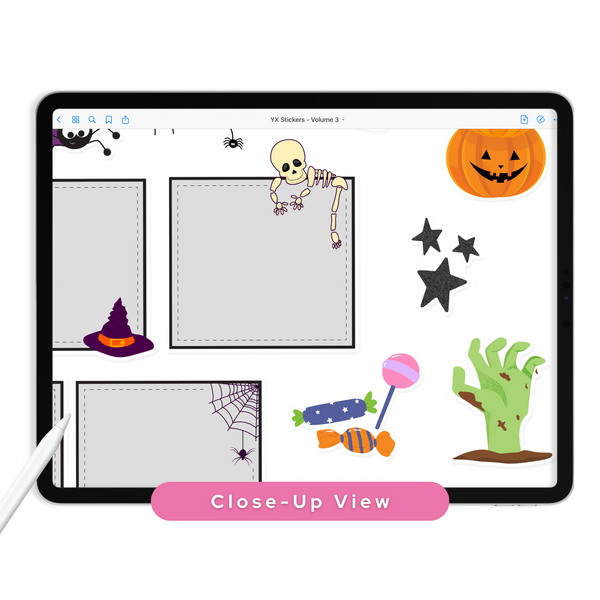 Halloween Digital Planner Stickers