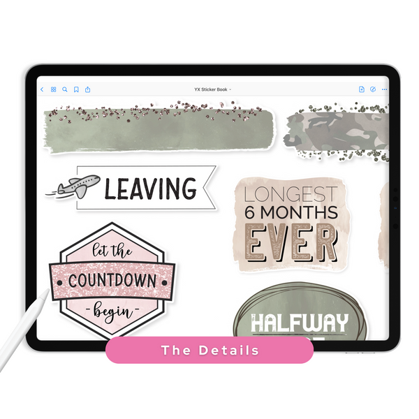 Deployment Digital Planner Stickers