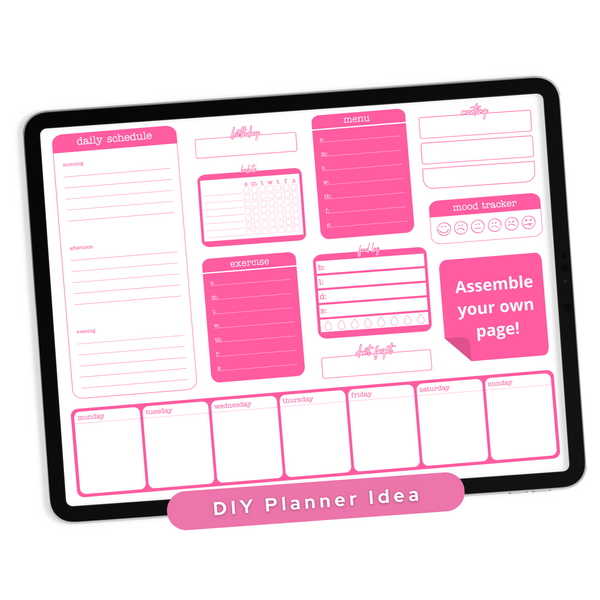 Pink Widgets - Planner Stickers