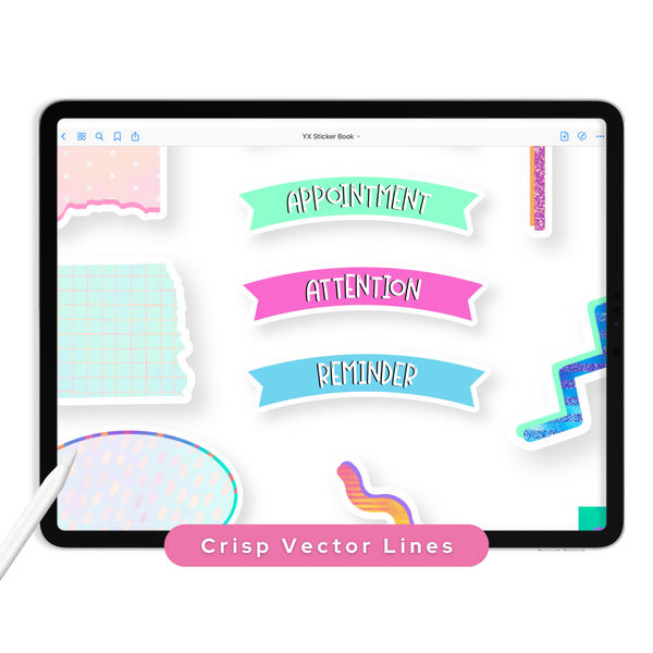 90s Memphis Digital Planner Stickers