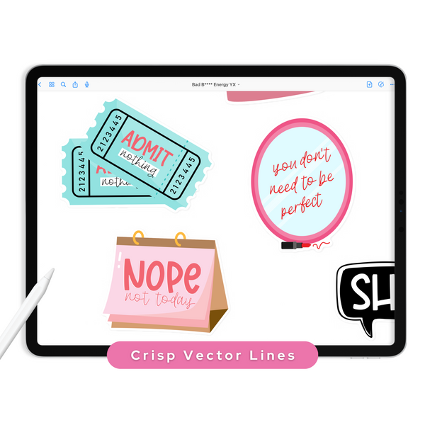 Bad B**** Energy Digital Stickers