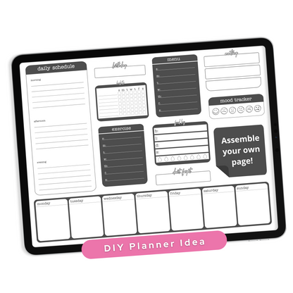 Charcoal Widgets - Planner Stickers