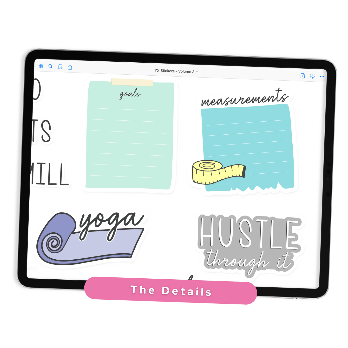 Workout Digital Planner Stickers