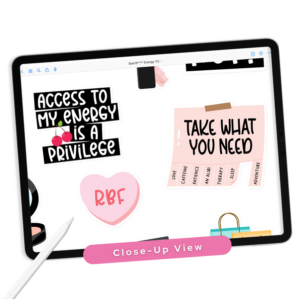 Bad B**** Energy Digital Stickers