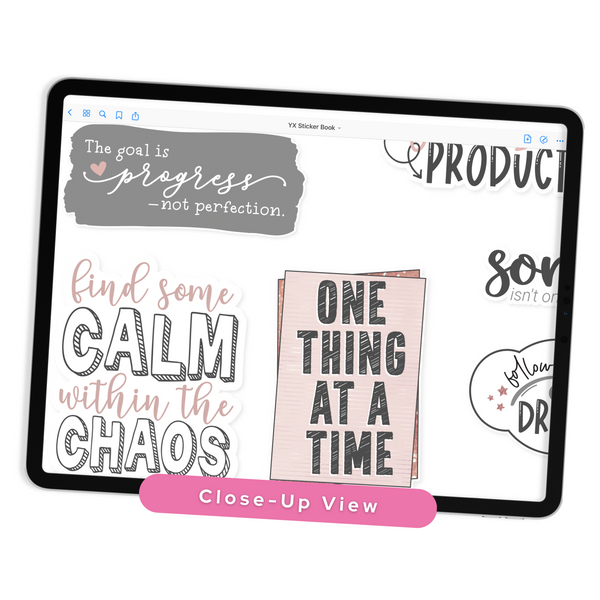 Motivational Digital Planner Stickers