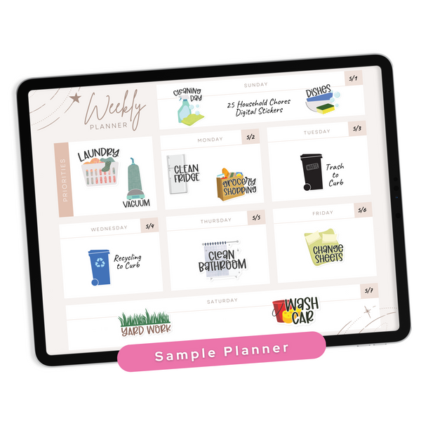 Household Chores Planner Stickers