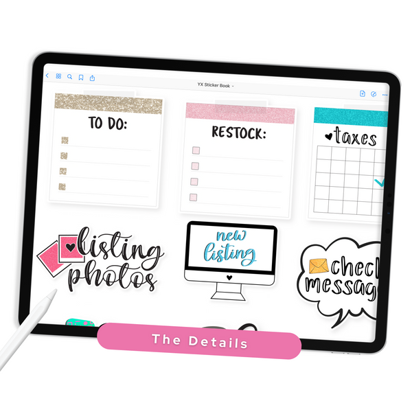 Small Business Digital Planner Stickers