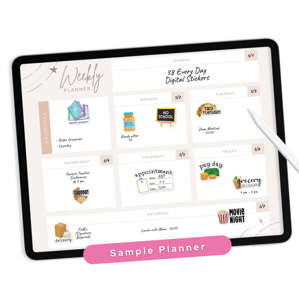 Every Day Digital Planner Stickers
