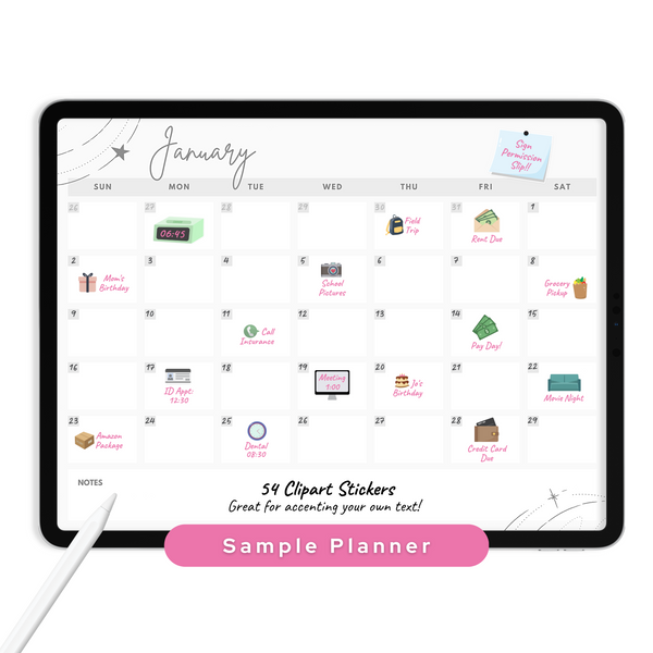 Clipart Digital Stickers