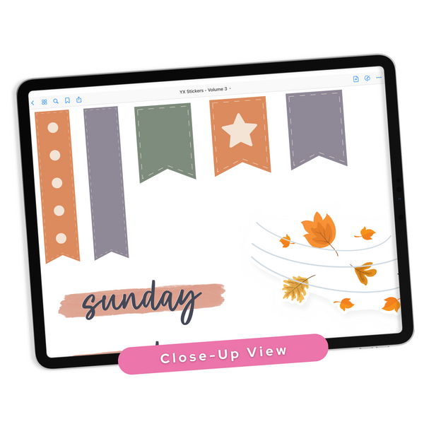Fall Digital Planner Stickers