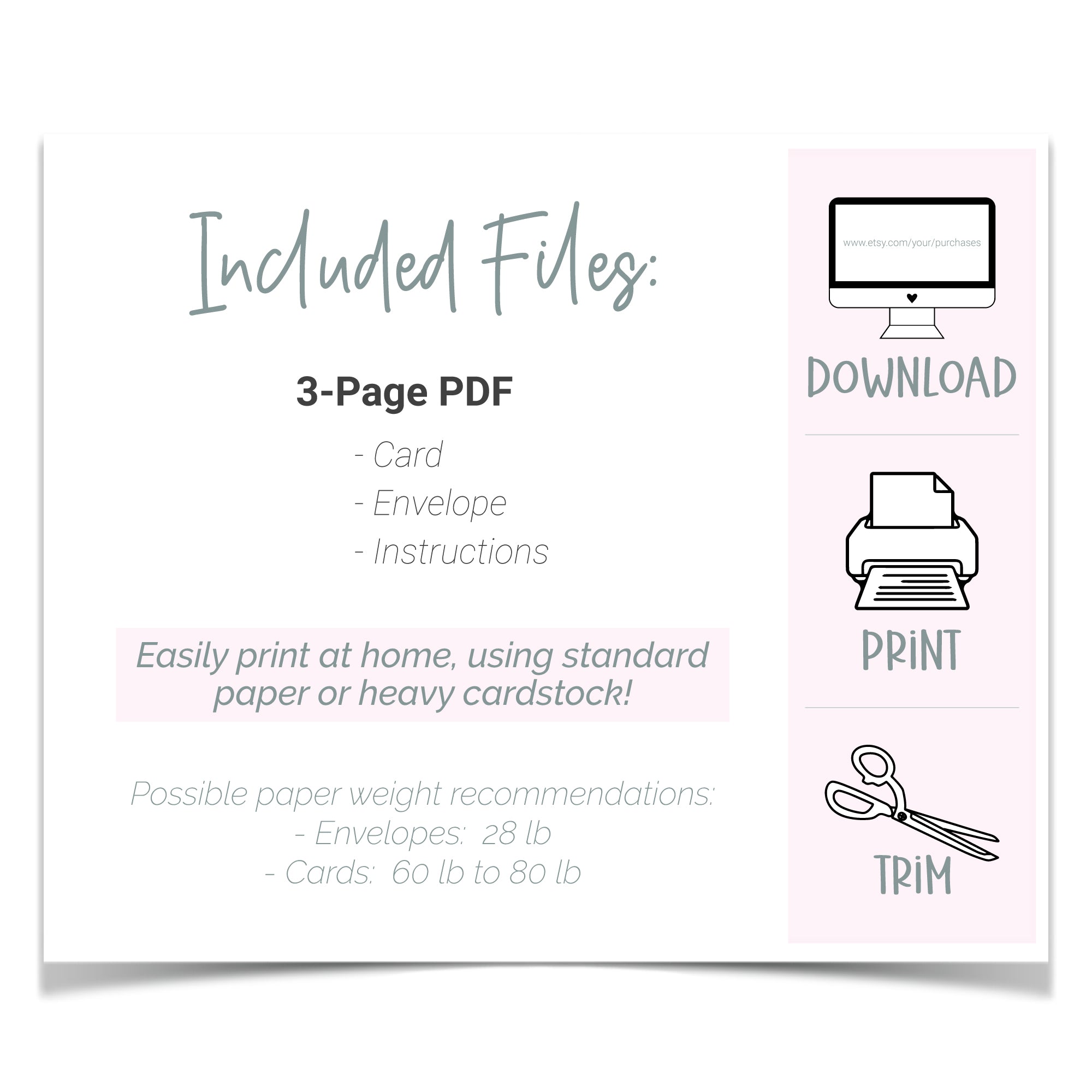 Printable Thank You Card