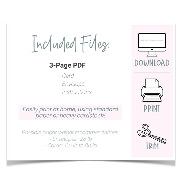 Printable Thank You Card