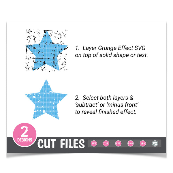 Grunge Effect SVGs - Set of 2