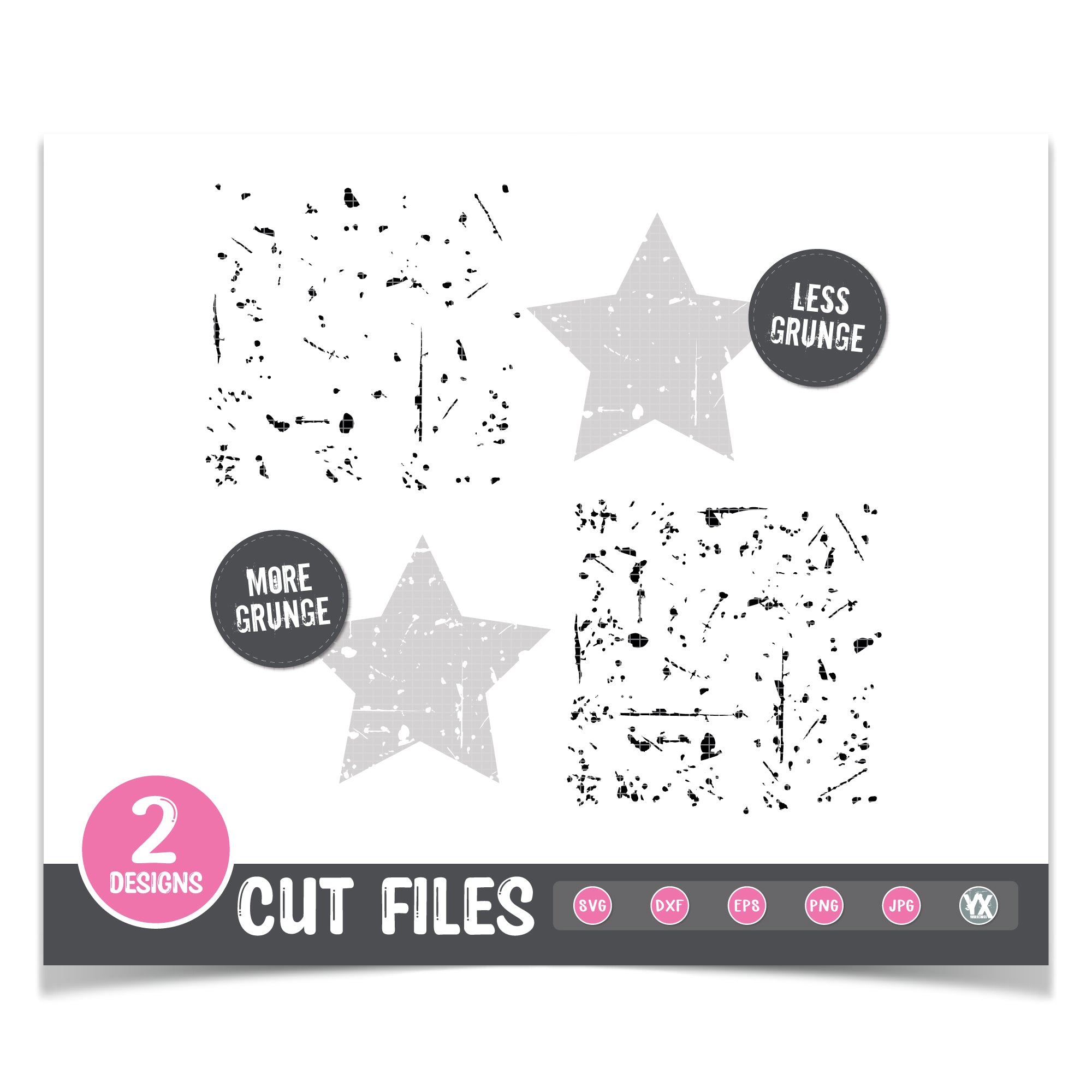 Grunge Effect SVGs - Set of 2