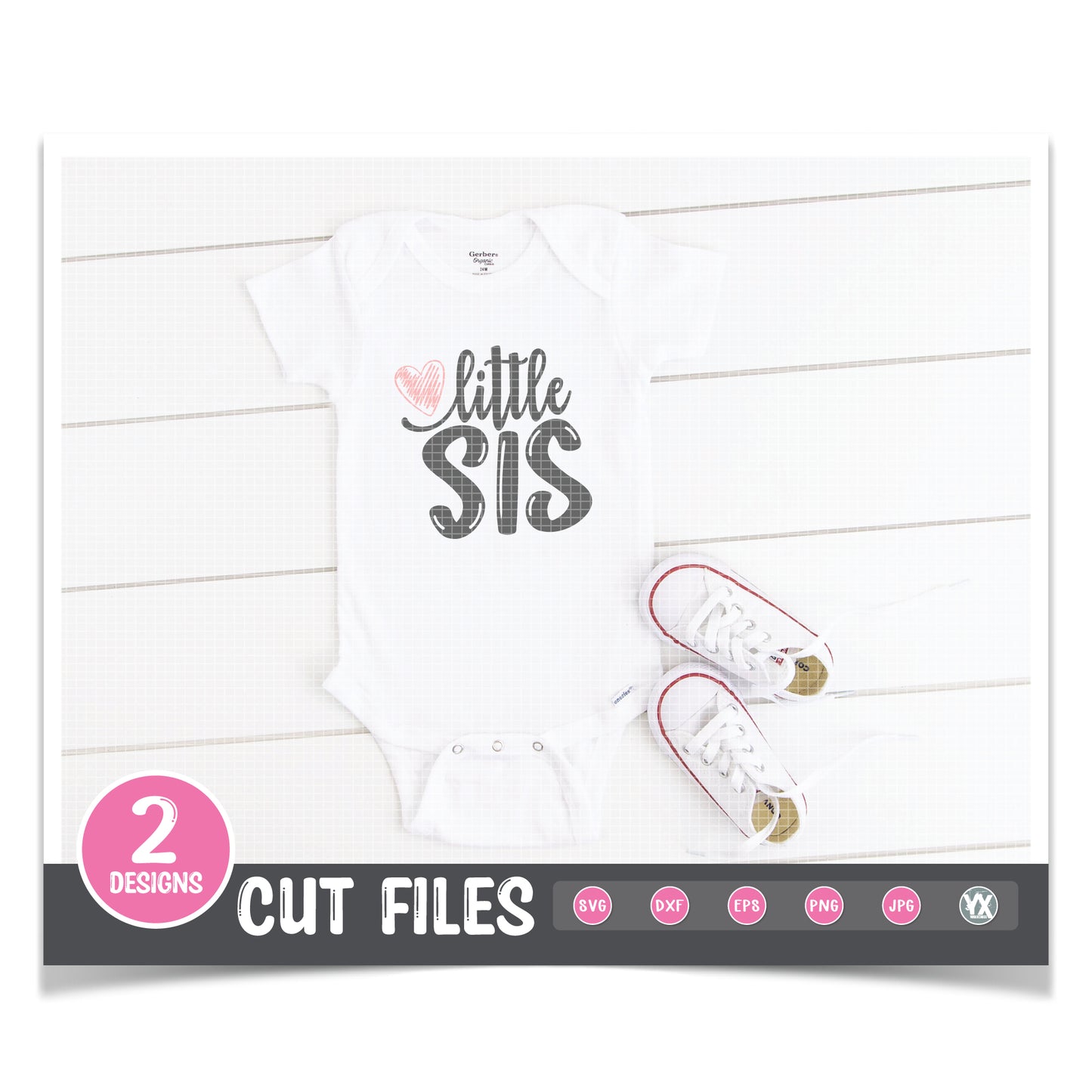 Big Sis and Little Sis SVG Set