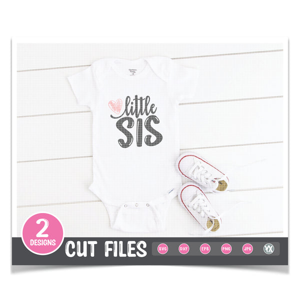 Big Sis and Little Sis SVG Set