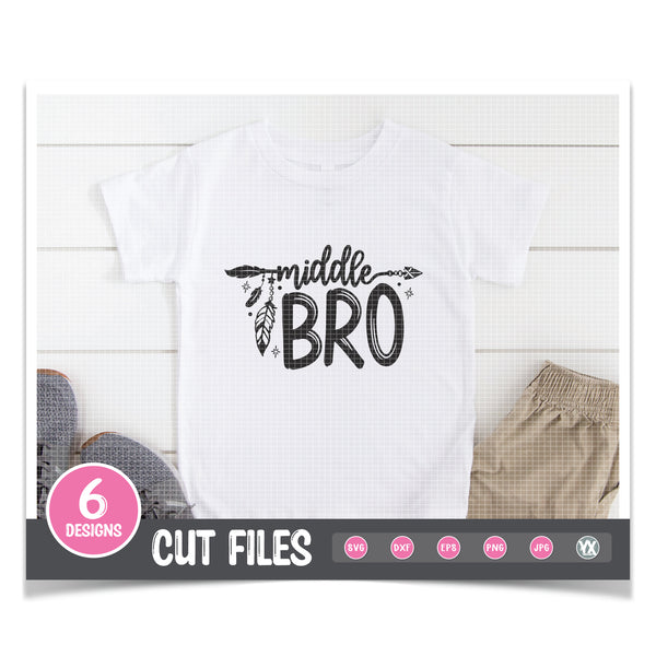 Sibling SVG Set - Feathers