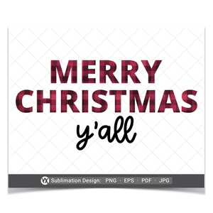 Merry Christmas Y'all (Sublimation)