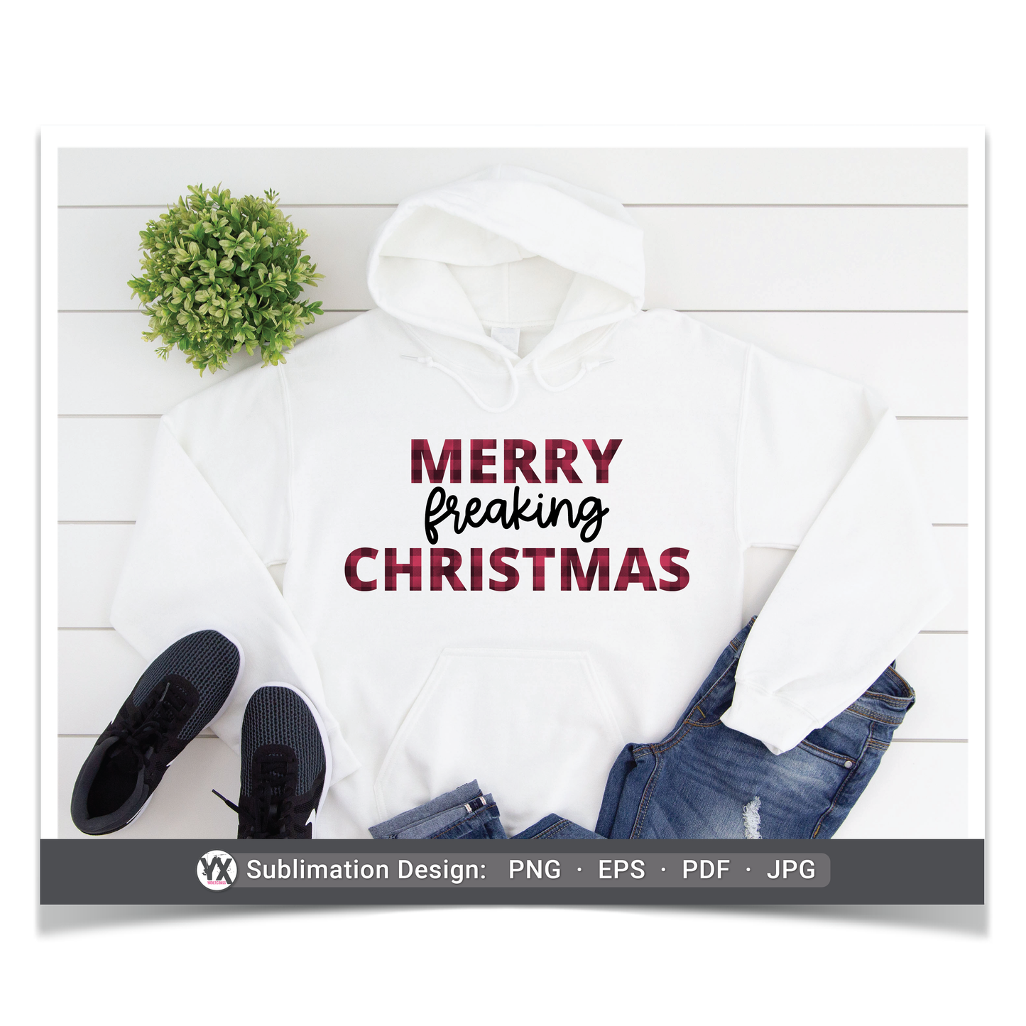 Merry Freaking Christmas (Sublimation)