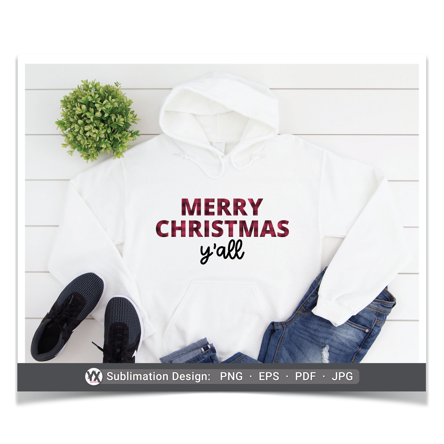 Merry Christmas Y'all (Sublimation)