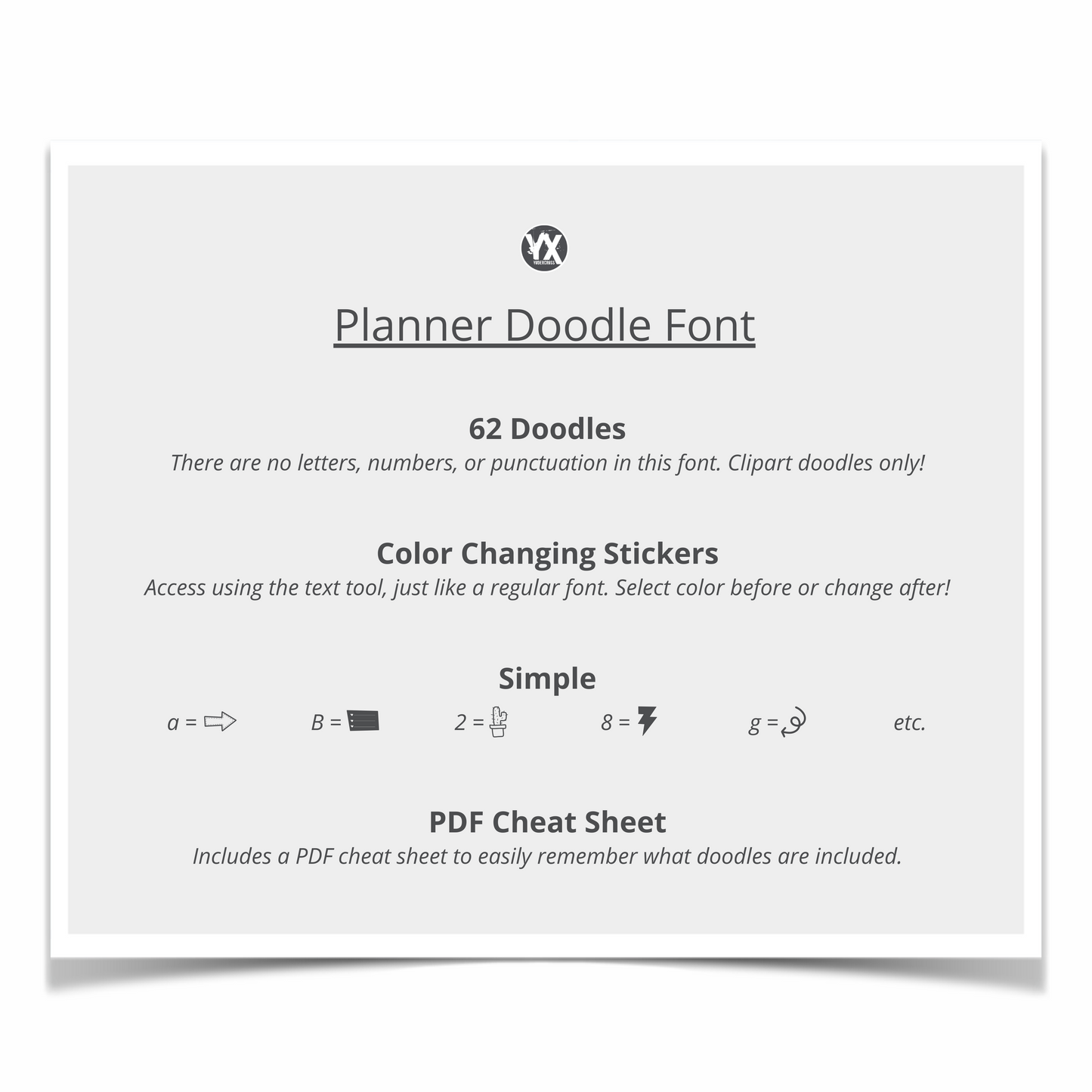 Planner Doodles Font