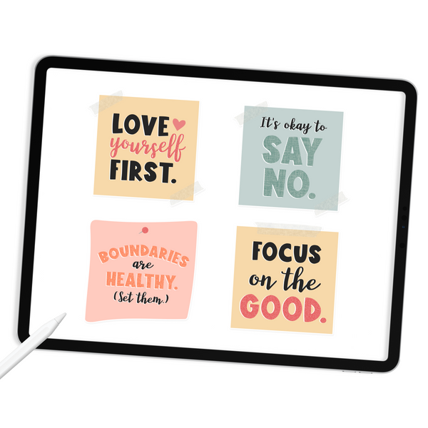 Note to Self Digital Stickers