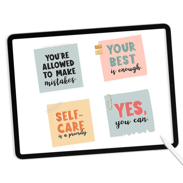Note to Self Digital Stickers
