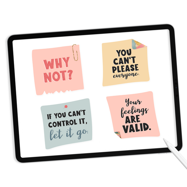 Note to Self Digital Stickers