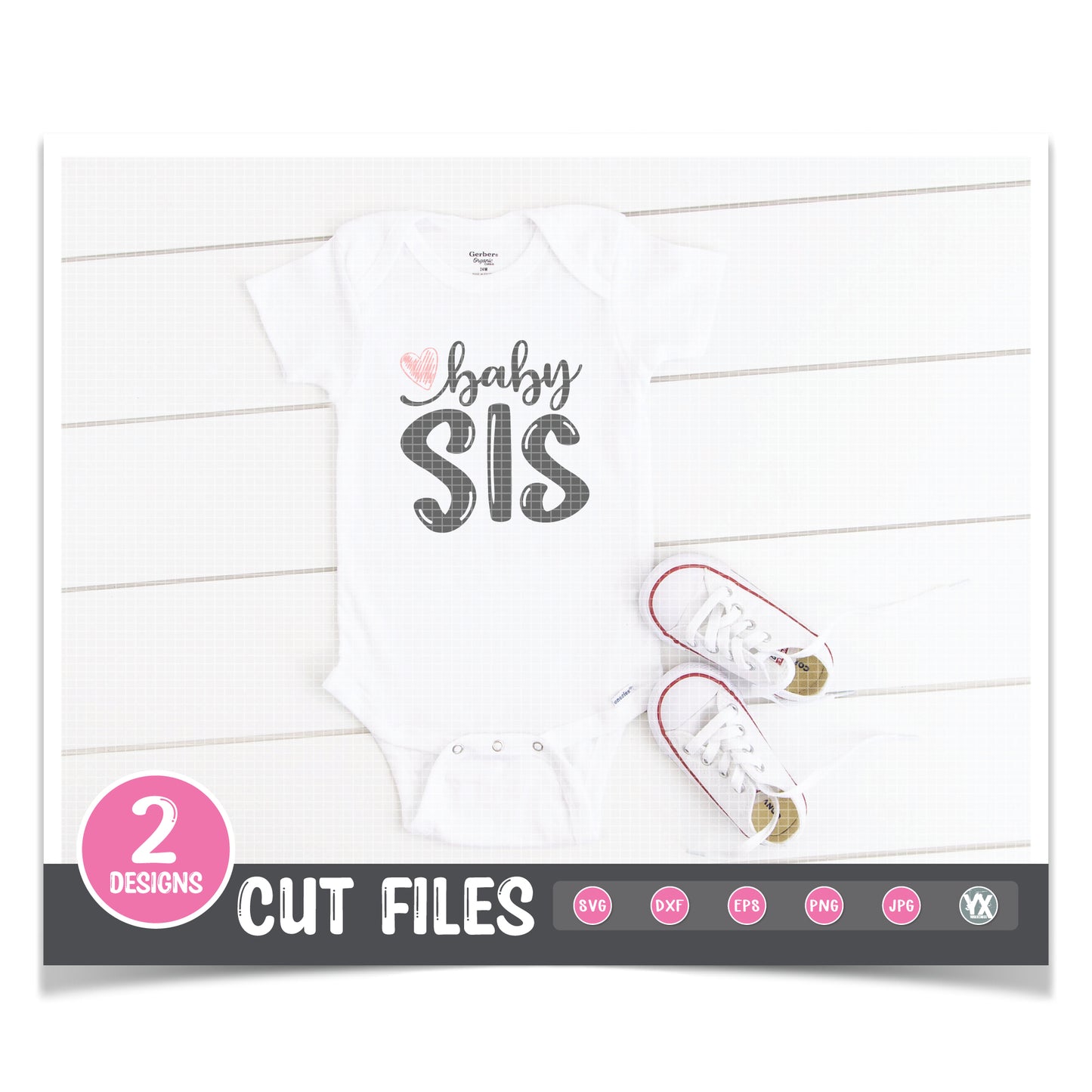Baby Bro & Baby Sis SVG Set