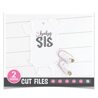 Baby Bro & Baby Sis SVG Set