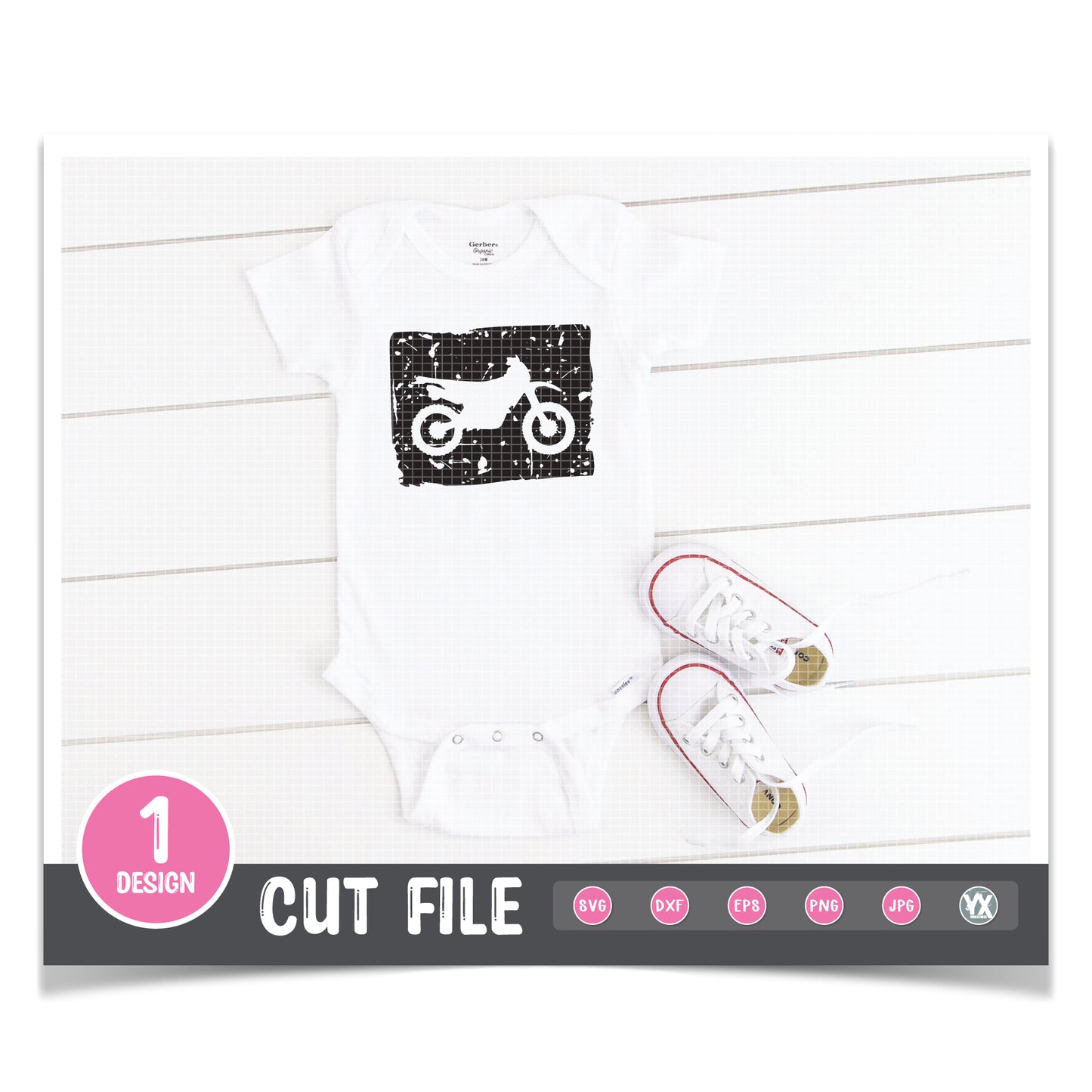 Grunge Dirtbike SVG