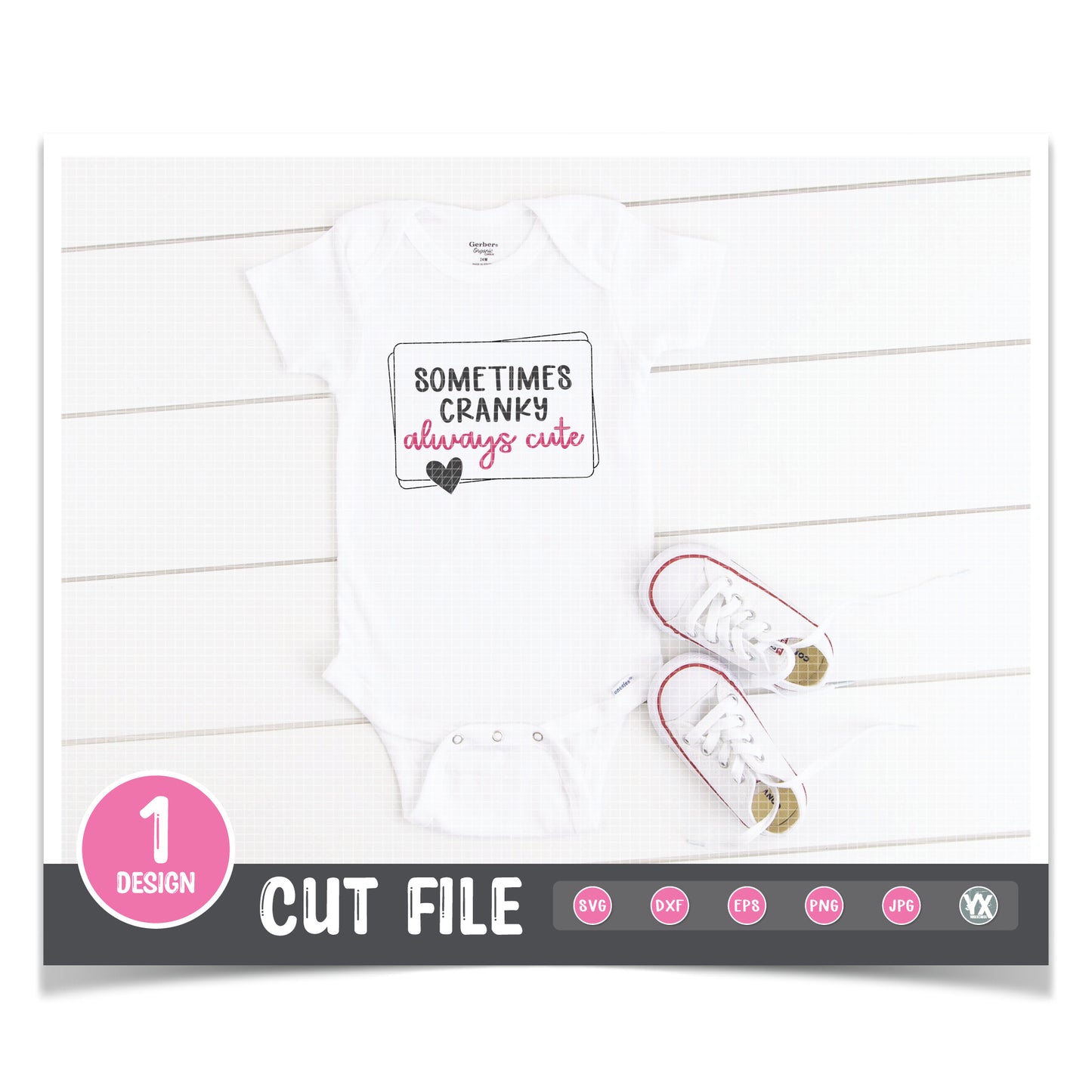 Sometimes Cranky, Always Cute SVG