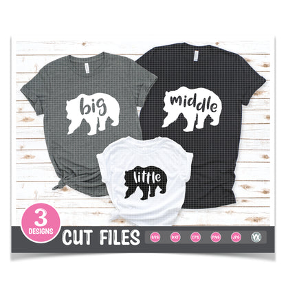 Sibling SVG Set - Bears