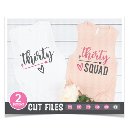 Thirty Squad SVG Bundle