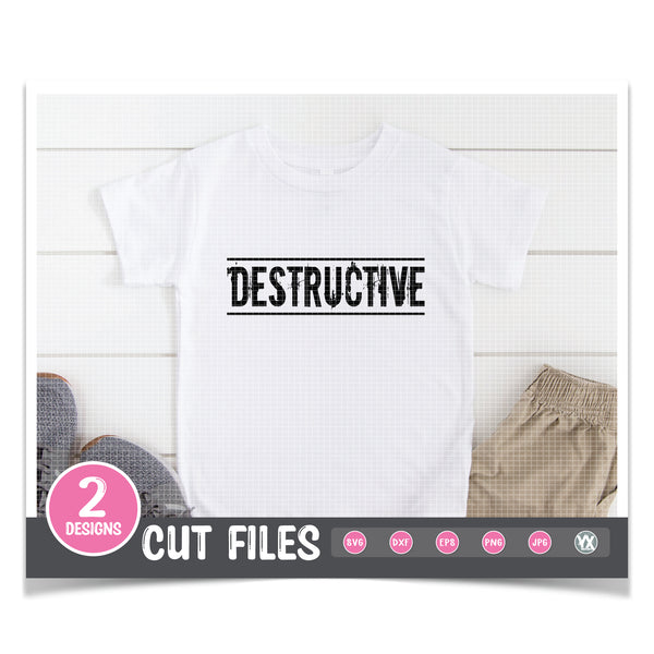 Productive & Destructive - Mommy & Me SVG Set