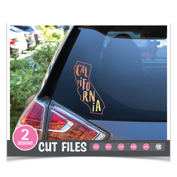 California SVG - Set of 2