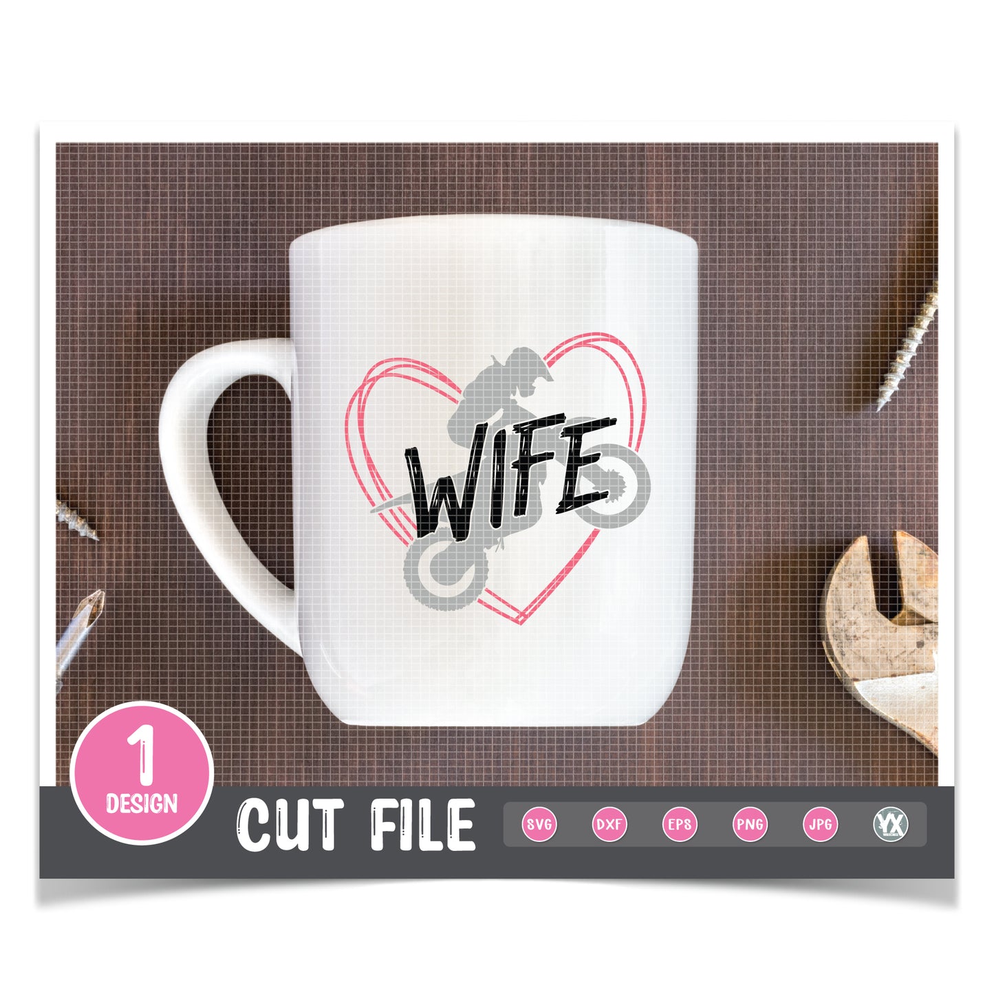 Motocross Wife SVG