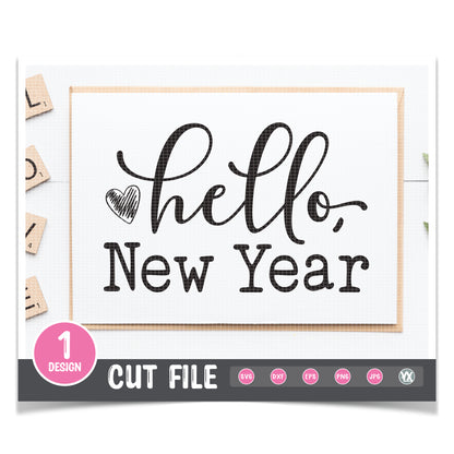 Hello, New Year SVG