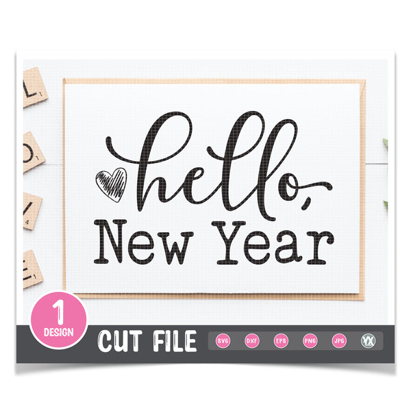 Hello, New Year SVG