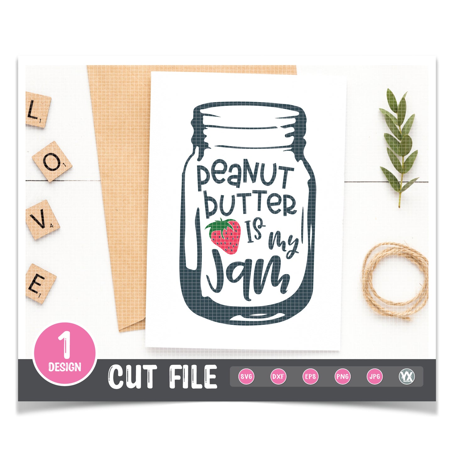 Peanut Butter is My Jam SVG
