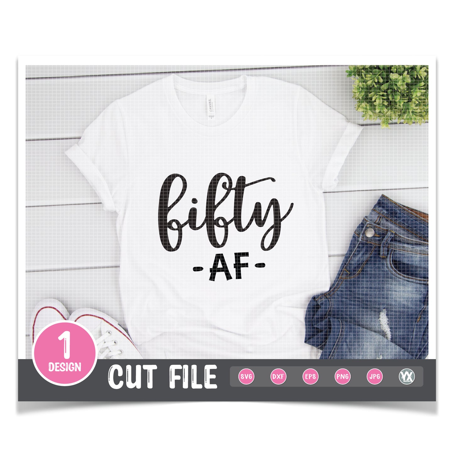 Fifty AF SVG