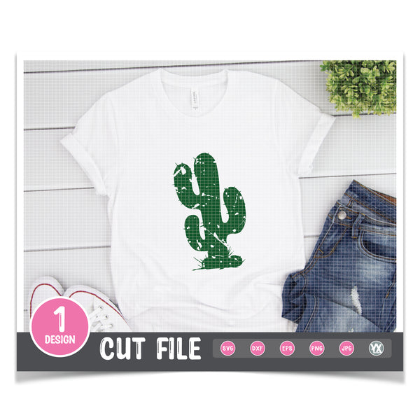 Grunge Cactus SVG