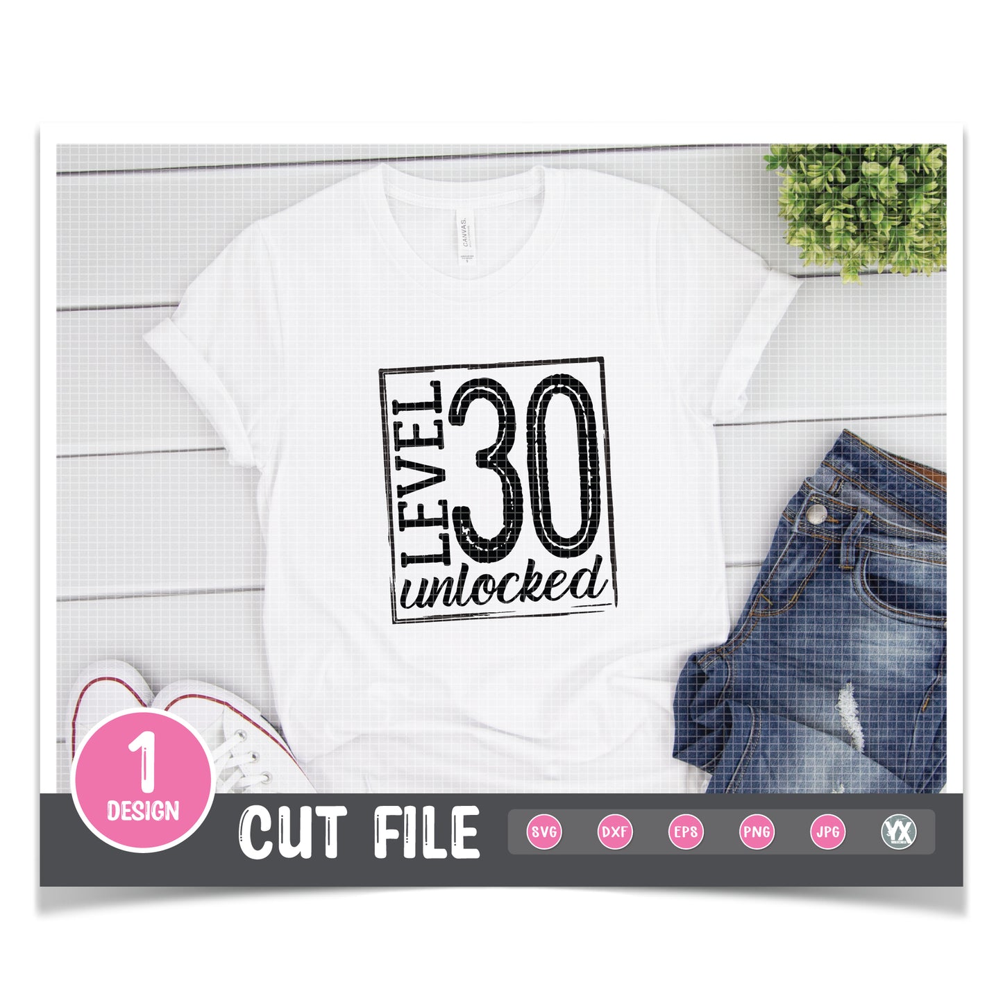 Level 30 Unlocked SVG