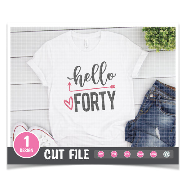 Hello Forty SVG