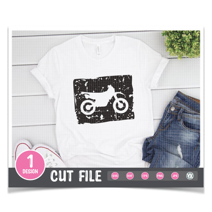 Grunge Dirtbike SVG