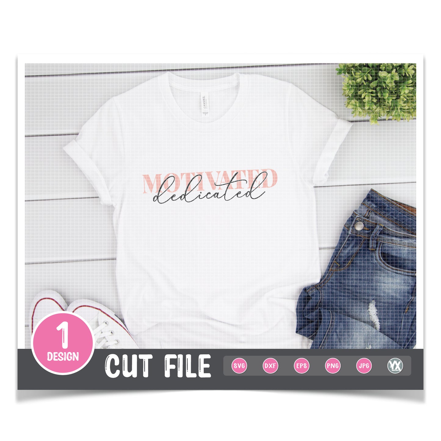 Motivated. Dedicated. SVG